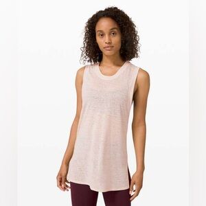 Lulu Lemon Undercover Tall Tank 4 (S/M) Baby Pink